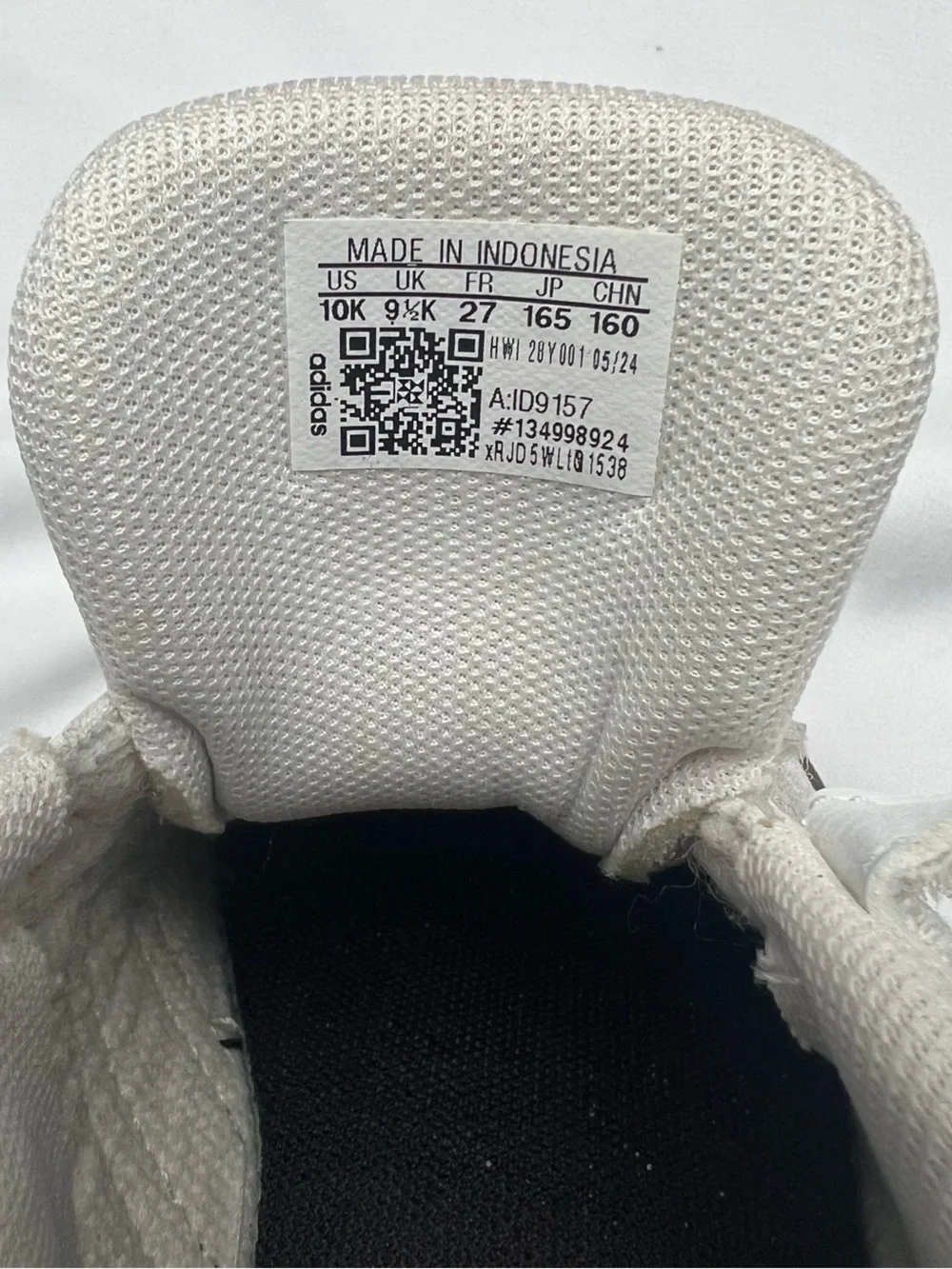 adidas VL Court 3.0 White Black Toddler Sneakers 10K